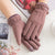 Women's Fashion Solid Color Velvet Polyester Gloves 1 Pair