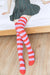 Women's Fashion Stripe Polyester Over The Knee Socks 2 Pieces