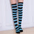 Women's Fashion Stripe Polyester Over The Knee Socks 2 Pieces