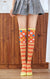 Women's Fashion Stripe Polyester Over The Knee Socks 2 Pieces