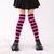 Women's Fashion Stripe Solid Color Acrylic Jacquard Over The Knee Socks