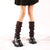 Women's Fashion Stripe Solid Color Acrylic Jacquard Over The Knee Socks