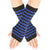 Women's Fashion Stripe Solid Color Knitted Fabric Scarves & Gloves Gloves