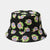 Women's Fashion Vegetable Printing Wide Eaves Bucket Hat