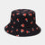 Women's Fashion Vegetable Printing Wide Eaves Bucket Hat