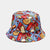 Women's Fashion Vegetable Printing Wide Eaves Bucket Hat