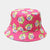 Women's Fashion Vegetable Printing Wide Eaves Bucket Hat