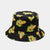 Women's Fashion Vegetable Printing Wide Eaves Bucket Hat