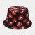 Women's Fashion Vegetable Printing Wide Eaves Bucket Hat