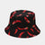 Women's Fashion Vegetable Printing Wide Eaves Bucket Hat