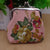 Women's Flower Canvas Lock Clasp Wallets