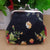 Women's Flower Canvas Lock Clasp Wallets