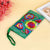 Women's Flower Cotton Embroidery Zipper Coin Purses