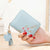 Women's Flower Pu Leather Zipper Wallets