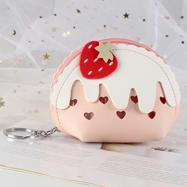 Women's Fruit Pu Leather Zipper Coin Purses