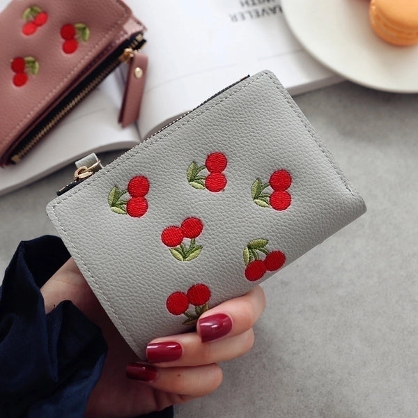 Women's Fruit Pu Leather Zipper Wallets