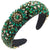 Women's Glam Luxurious Shiny Color Block Alloy Inlay Glass Hair Band