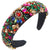 Women's Glam Luxurious Shiny Color Block Alloy Inlay Glass Hair Band