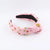 Women's Glam Shiny Solid Color Cloth Inlay Rhinestones Hair Band