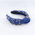 Women's Glam Shiny Solid Color Cloth Inlay Rhinestones Hair Band