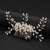 Women's Glam Wedding Bridal Geometric Artificial Pearl Hair Combs Insert Comb