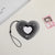 Women's Gradient Color Heart Shape Pp Card Holders