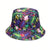 Women's Hawaiian Vacation Human Animal Coconut Tree Printing Painted Wide Eaves Bucket Hat