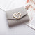 Women's Heart Shape Pu Leather Magnetic Buckle Wallets