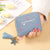 Women's Heart Shape Pu Leather Ornament Zipper Coin Purses