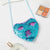 Women's Heart Shape Pu Leather Sequins Zipper Coin Purses