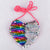 Women's Heart Shape Pu Leather Sequins Zipper Coin Purses