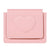 Women's Heart Shape Solid Color Pu Leather Flip Cover Wallets