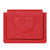 Women's Heart Shape Solid Color Pu Leather Flip Cover Wallets