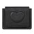 Women's Heart Shape Solid Color Pu Leather Flip Cover Wallets