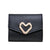 Women's Heart Shape Solid Color Pu Leather Magnetic Buckle Wallets