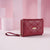 Women's Heart Shape Solid Color Pu Leather Zipper Buckle Wallets