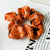 Women's Hip-Hop Funny Halloween Pattern Printing Pumpkin Cloth Hair Tie