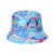 Women's Hip-hop Bear Printing Flat Eaves Bucket Hat