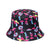 Women's Hip-hop Bear Printing Flat Eaves Bucket Hat