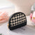 Women's Houndstooth Pu Leather Zipper Coin Purses