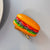 Women's IG Style Cute Ice Cream Hamburger French Fries Plastic Resin Stoving Varnish Hair Clip