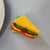 Women's IG Style Cute Ice Cream Hamburger French Fries Plastic Resin Stoving Varnish Hair Clip