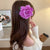 Women's IG Style Korean Style Flower Arylic Plating Hair Claws