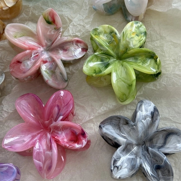 Women's IG Style Korean Style Flower Plastic Hair Claws