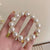 Women's IG Style Korean Style Round Heart Shape Imitation Pearl Plastic Metal Hair Tie