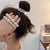 Women's IG Style Korean Style Round Heart Shape Imitation Pearl Plastic Metal Hair Tie