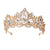 Women's IG Style Shiny Crown Alloy Hollow Out Inlay Crystal Crown