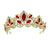 Women's IG Style Shiny Crown Alloy Hollow Out Inlay Crystal Crown