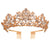 Women's IG Style Shiny Crown Alloy Hollow Out Inlay Crystal Crown