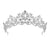 Women's IG Style Shiny Crown Alloy Hollow Out Inlay Crystal Crown